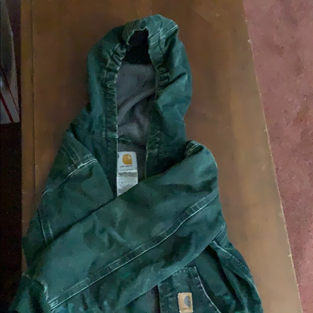 Kids carhartt heavy canvas coat